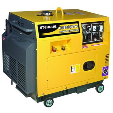 Gerador elétrico diesel silencioso 5kw com CE (BDL6000S)